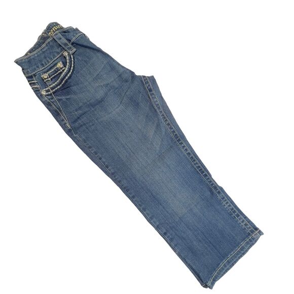 Zenim Denim Jeans Women's 5-Pocket Capri Mid-low Rise natural waist Sz‎ 6 pants - Picture 9 of 10